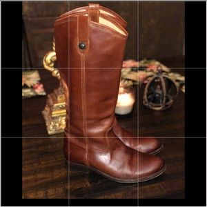 FRYE COGNAC BOOTS